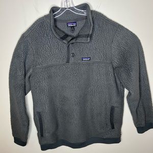 Patagonia Shearling Button Pullover Fleece Mens Size XXL